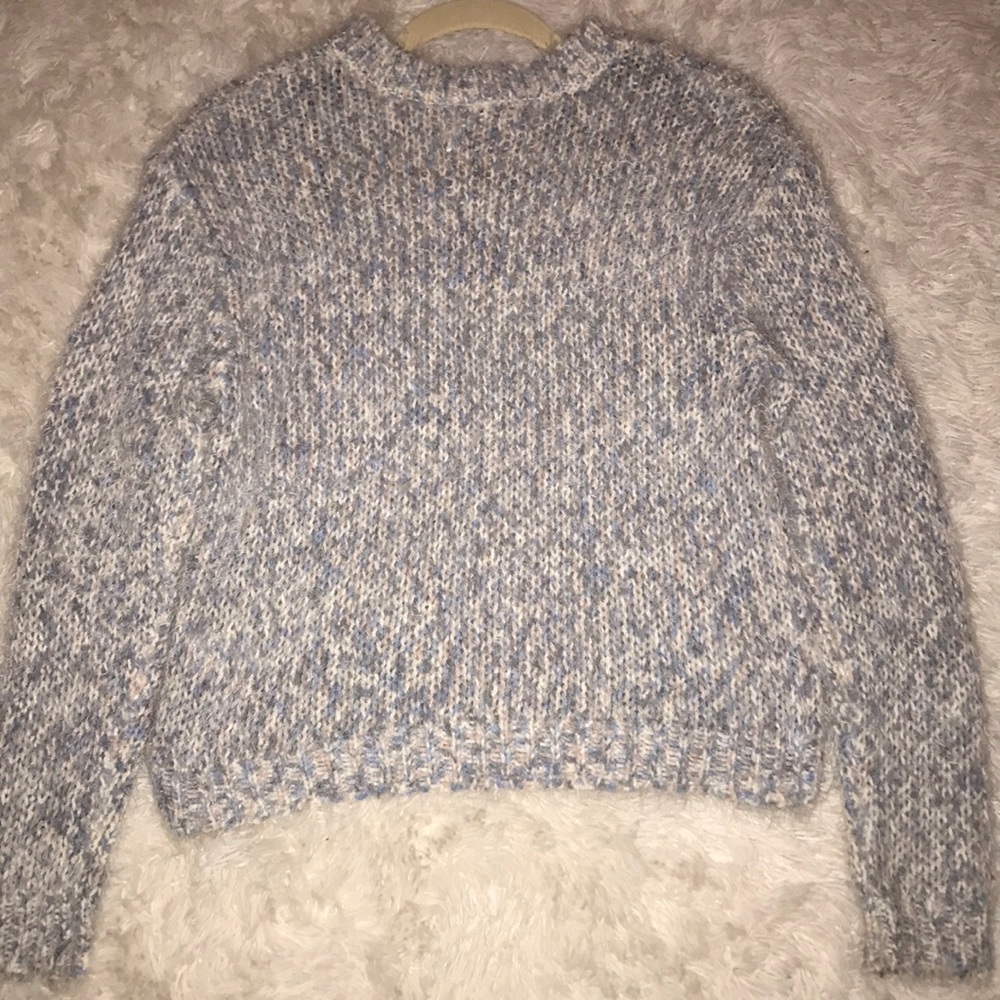 Fuzzy Textured Pastel Sweater